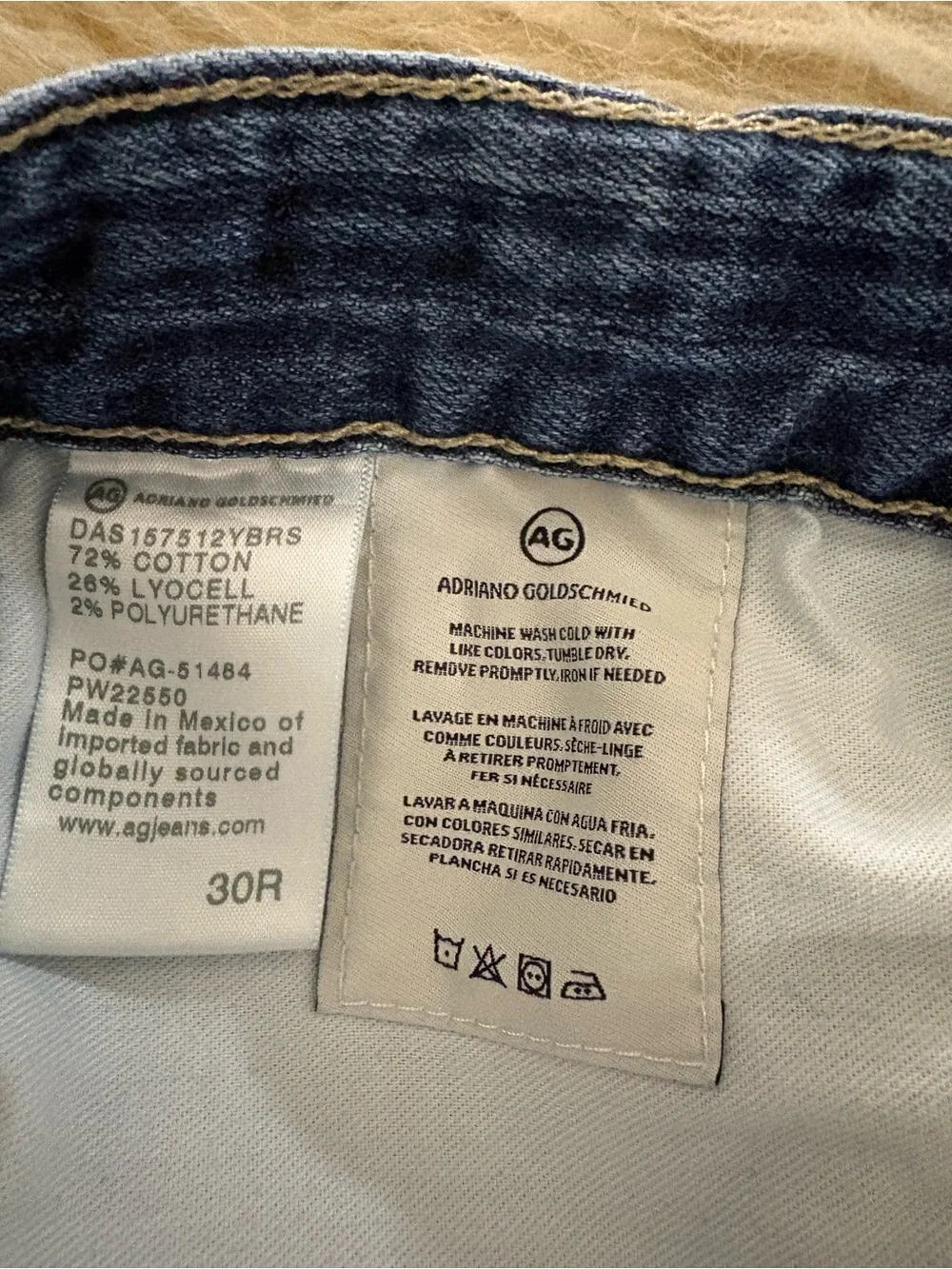 Ag Adriano Goldschmied Blue Ex Boyfriend Slouchy Slim Capris Jeans - Picture 8 of 8